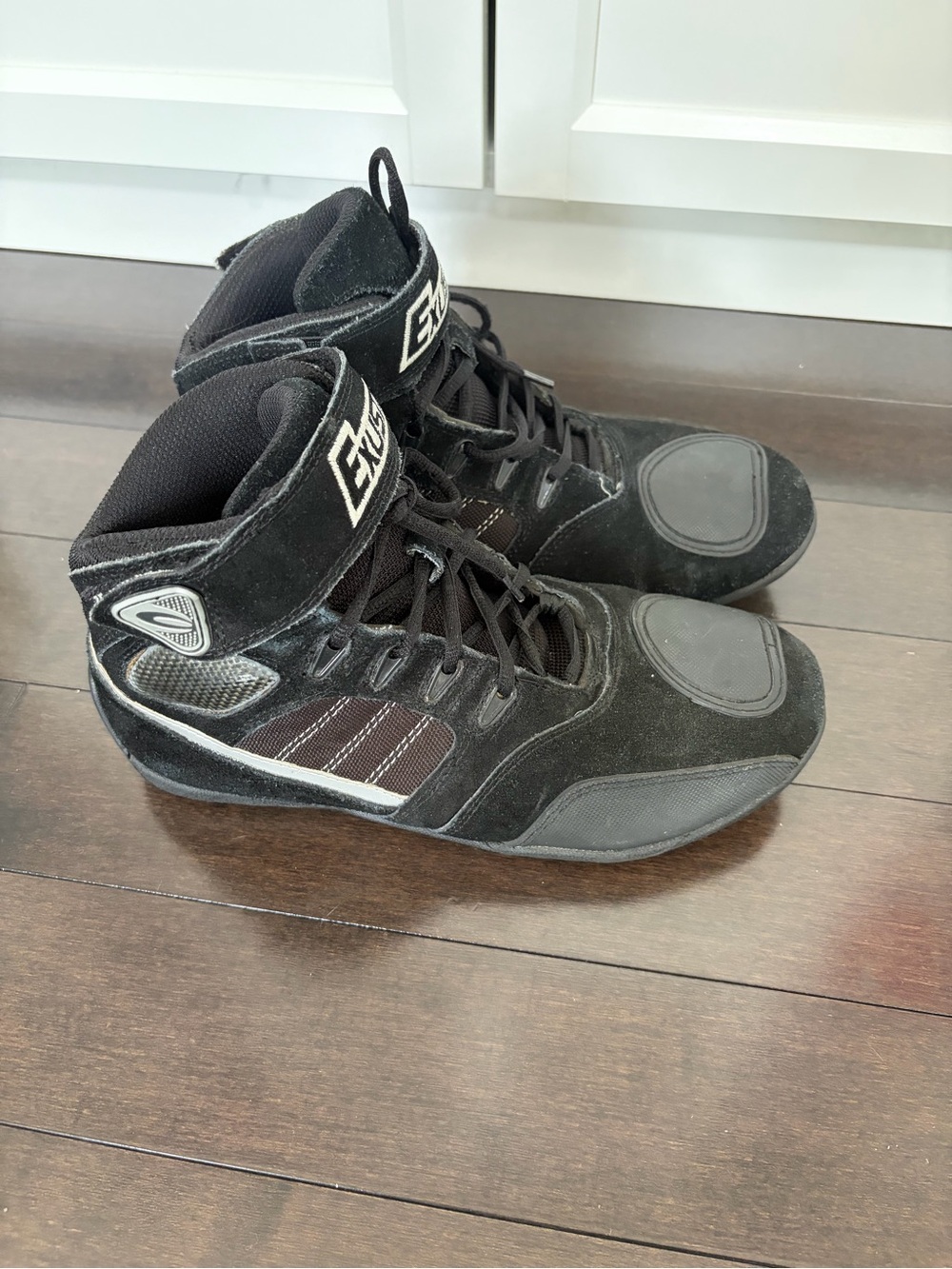 High-Top Black Men's motorcycle shoes size 41